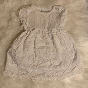 Baby Gap. 3-6M. White eyelet dress.